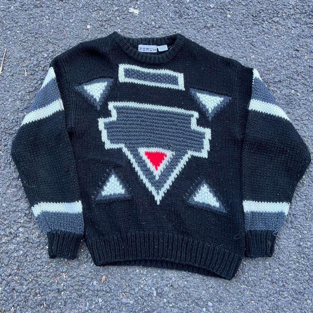 1990s Nordic Knit Men's Sweater size L